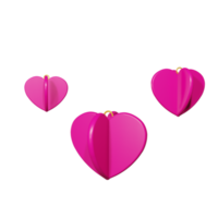 Happy valentine's day isolated on transparent background 3d illustration PNG File