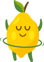 personagem de desenho animado de limão png