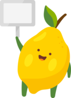 Limone cartone animato personaggio png