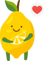 Limone cartone animato personaggio png