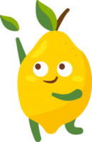 personnage de dessin animé de citron png