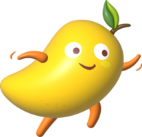 Mango 3d Karikatur Charakter png