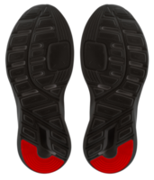 schwarz Sport Schuh Sohlen png