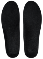 svart ortopedisk innersulor för atletisk sko. png