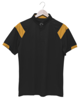 black polo shirt with hanger png