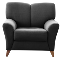 noir canapé siège pour décoratif png