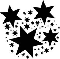 black star pattern simple vector background.