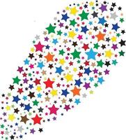 simple star coloring vector pattern design.