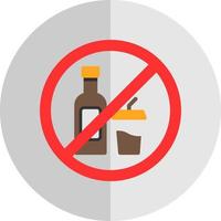 No Drink Vector Icon Design