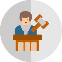 Judge Vector Icon Design