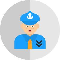 Captain Vector Icon Design