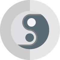 Yin Yang Vector Icon Design