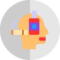 Alcoholism Vector Icon Design