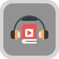 diseño de icono de vector de audiolibro