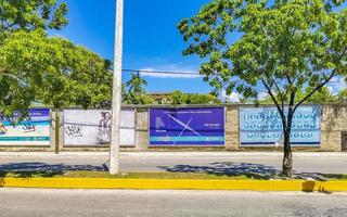 Playa del Carmen Quintana Roo Mexico 2021 Artistic walls with paintings and graffiti Playa del Carmen Mexico. photo