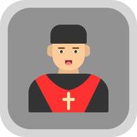 Priest Vector Icon Design