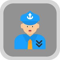 Captain Vector Icon Design