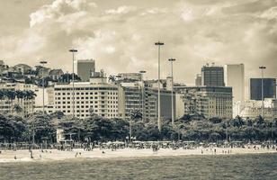 Flamengo Beach panorama view and cityscape Rio de Janeiro Brazil. photo