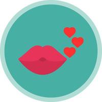 diseño de icono de vector de beso