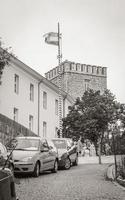 Novi Vinodolski Primorje Gorski Croatia 2012 Novi Vinodolski cityscape road town cars flag of beautiful croatia. photo