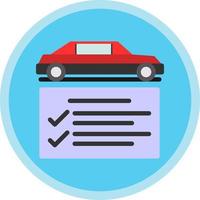 Car Check Vector Icon Design