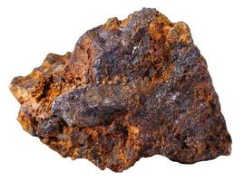 hematite haematite mineral stone isolated photo