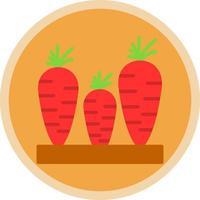 diseño de icono de vector de zanahorias