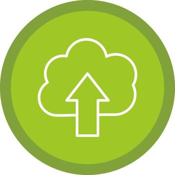 Cloud Uploding Vector Icon Design