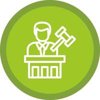Judge Vector Icon Design