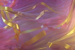 Satin Ribbons in Motion - An Abstract Design of Artistic Beauty and Elegance photo