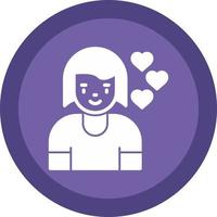 Girlfriend Vector Icon Design