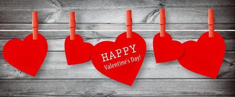 Happy Valentine's Day background. Love concept. 3d illustration photo