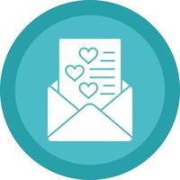 Love Letter Vector Icon Design