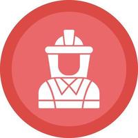 Firefighter Vector Icon Design