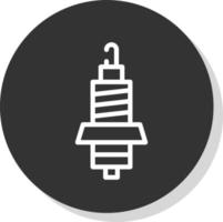 Spark Plug Vector Icon Design