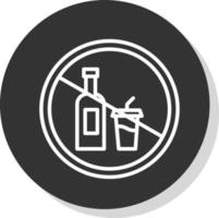 No Drink Vector Icon Design