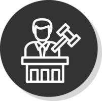 Judge Vector Icon Design