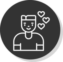 diseño de icono de vector de novio