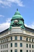 Vienna. Austria - Jul 18, 2021. Historical Generali building with a beautiful old dome. The architecture of the Austrian capital Vienna. photo