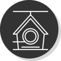 Bird House Vector Icon Design