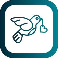 Love Bird Vector Icon Design