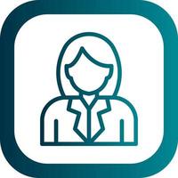 Stewardess Vector Icon Design