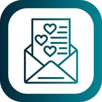 Love Letter Vector Icon Design