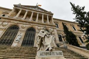 National Library of Spain  Biblioteca Nacional de Espana  is a major public library, largest in Spain and one of largest libraries in the world. It is located in Madrid, on the Paseo de Recoletos. photo