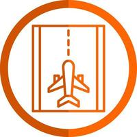 Runway Vector Icon Design