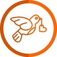 Love Bird Vector Icon Design