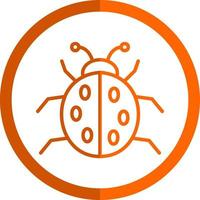 Ladybug Vector Icon Design