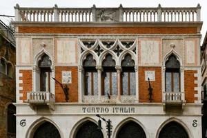The former Teatro Italia - Italian Theater - in Cannaregio district in Venice, Italy. photo