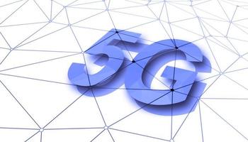 concepto de futuro tecnología 5g red sistemas y Internet. 3d ilustración foto