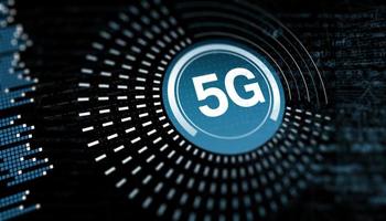 Concept of future technology 5G network systems and internet. 3d illustration photo